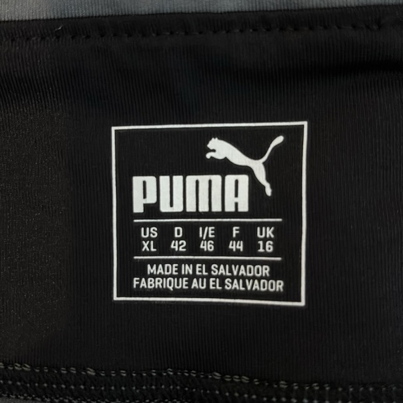 Women’s Puma Grey/Black Color-Block Leggings Size XL - Picture 9 of 10